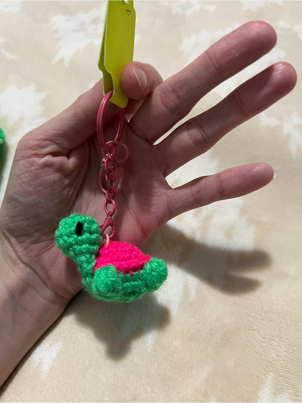 Crocheted Turtle Keychain 🐢 - Picture 7 of 7